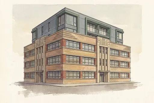 Illustration of Le Corbu Lofts