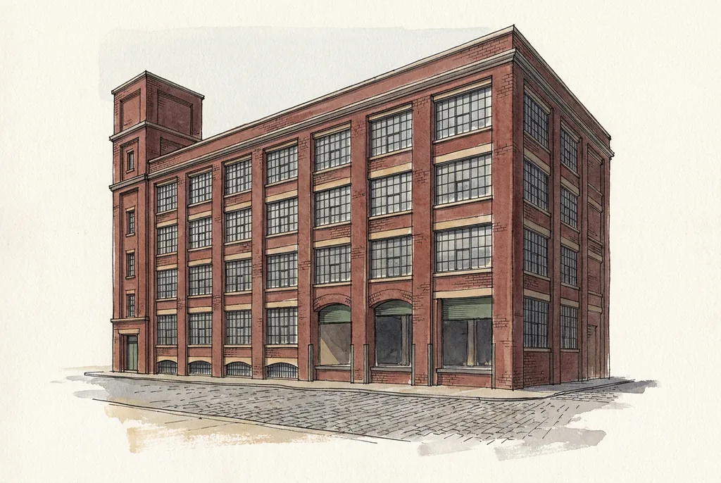 Illustration of Toy Factory Lofts, 43 Hanna Ave, Toronto